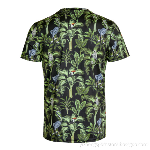 Moisture Wicking Dry Fit T Shirt Printed Tree